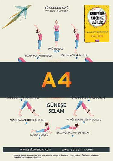 Wellbeing Ajandası Güneşe Selam Yoga A4 Pdf