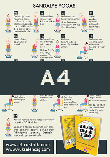Wellbeing Ajandası Sandalye Yogası A4 Pdf