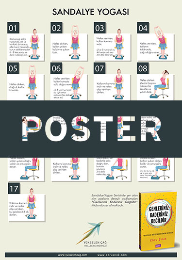 Wellbeing Ajandası Sandalye Yogası Poster Baskı
